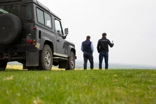 Farmer using FlockFinder to manage his flock