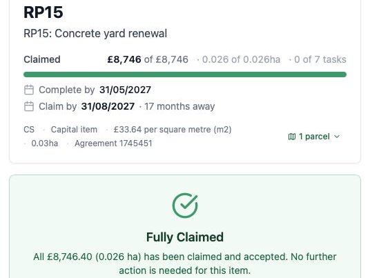 Capital Grant Claims